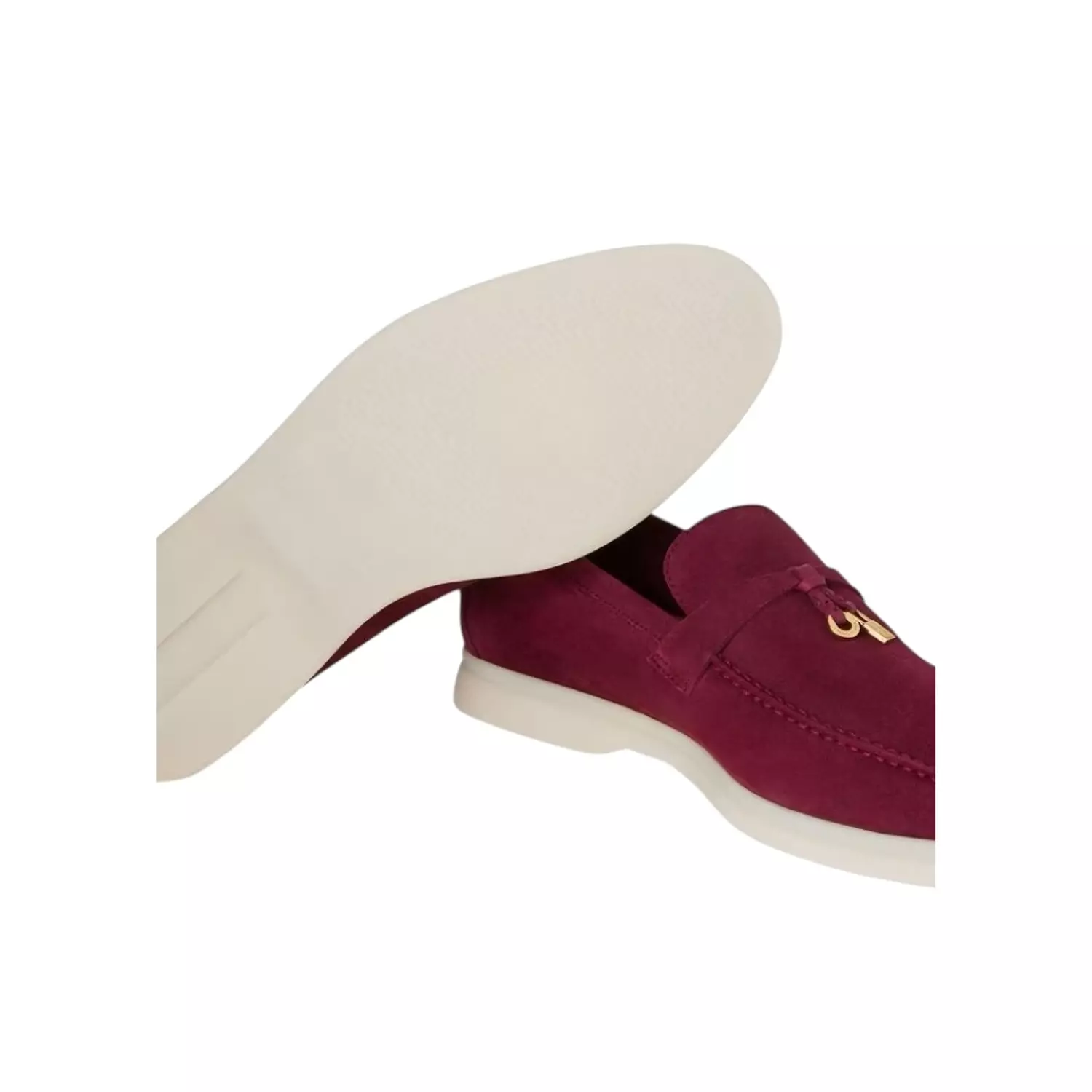 Loro Piana Summer Charms Walk Loafer Suede Bright Amaranth hover image