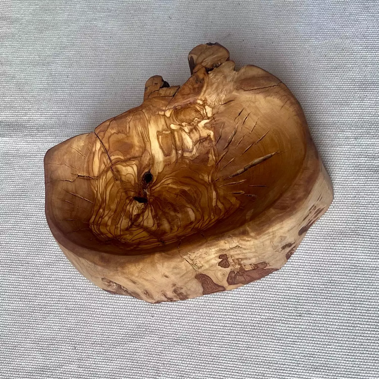Exotic Olive Wood Serving Bowl 2