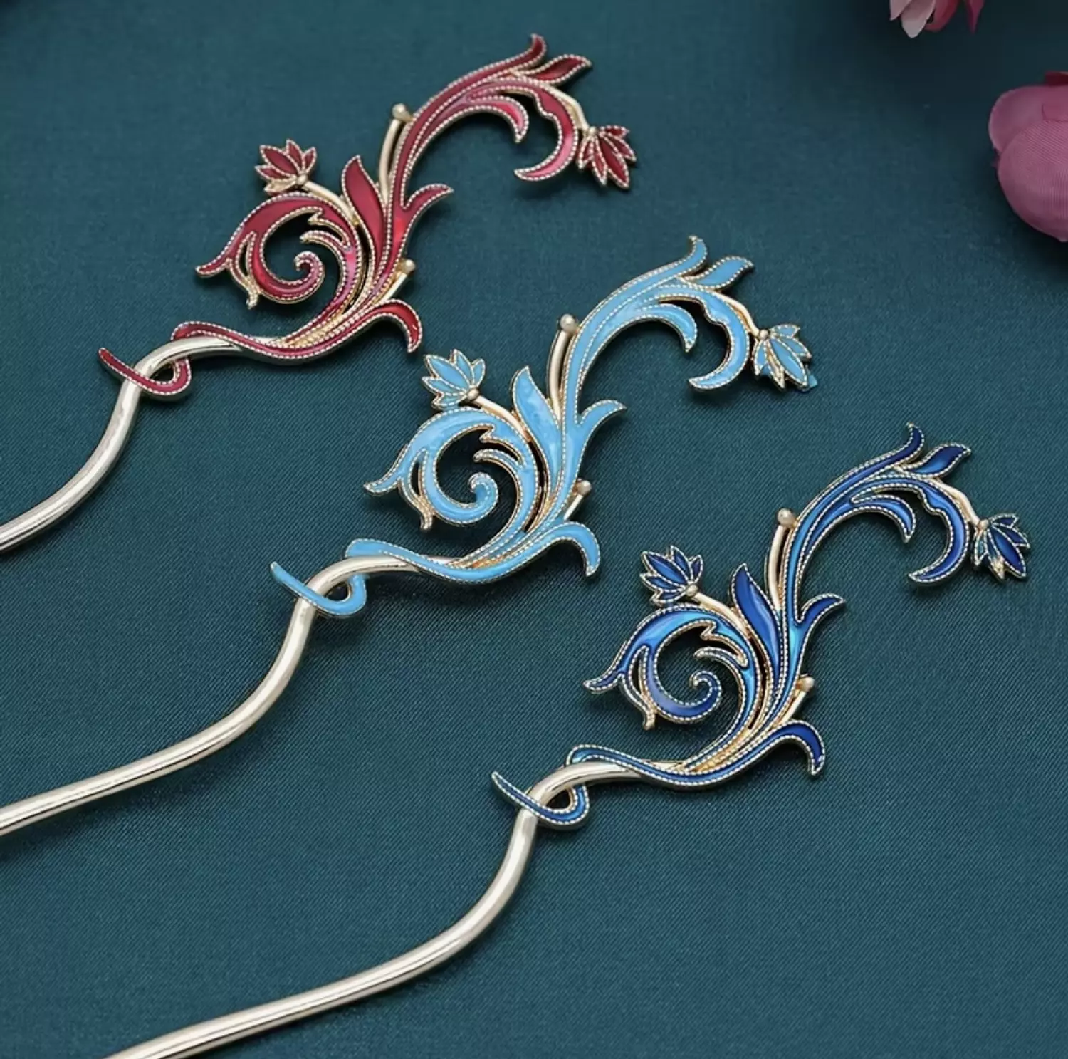 Fire Flower Hairpin 3