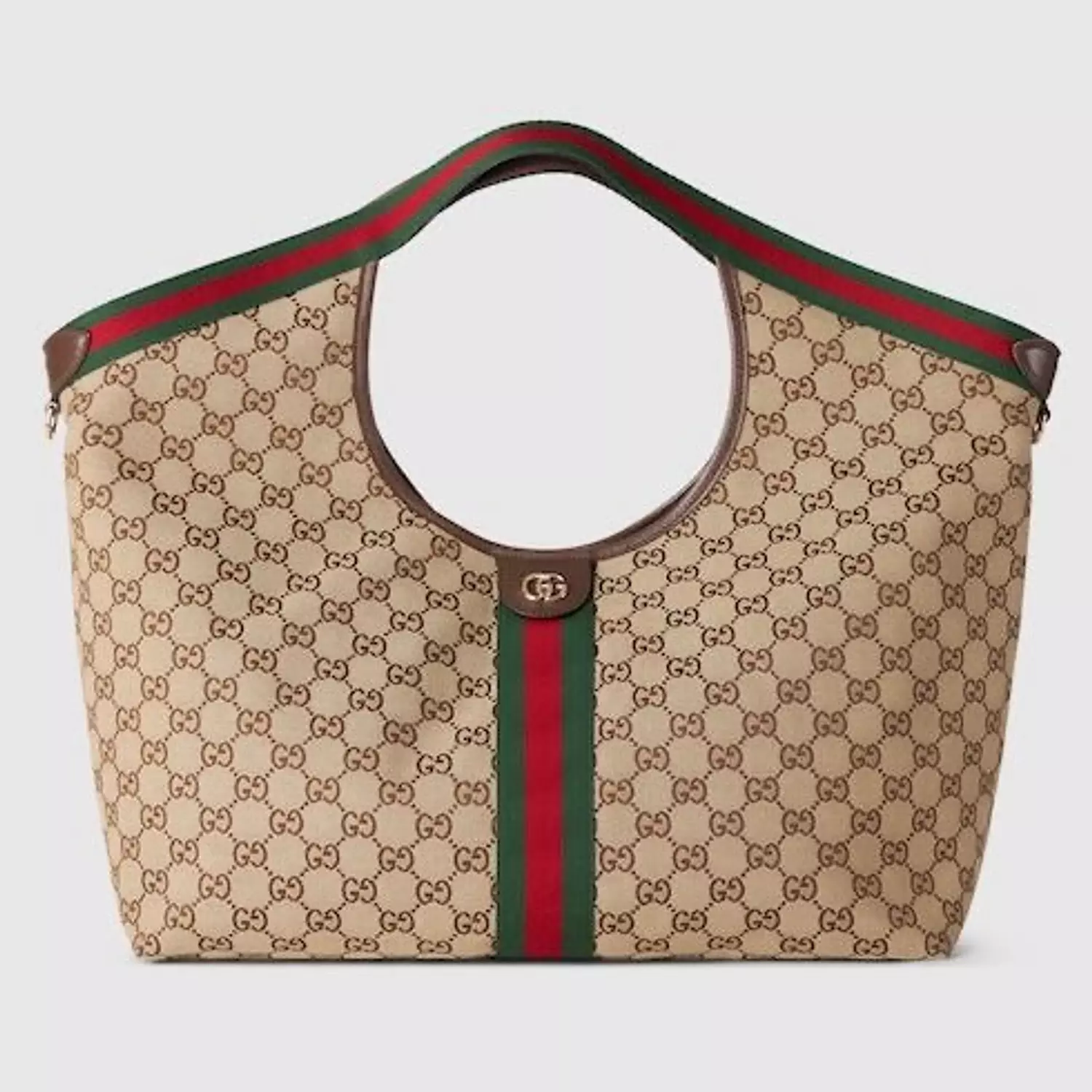 GUCCI GIGLIO LARGE TOTE BAG BROWN image