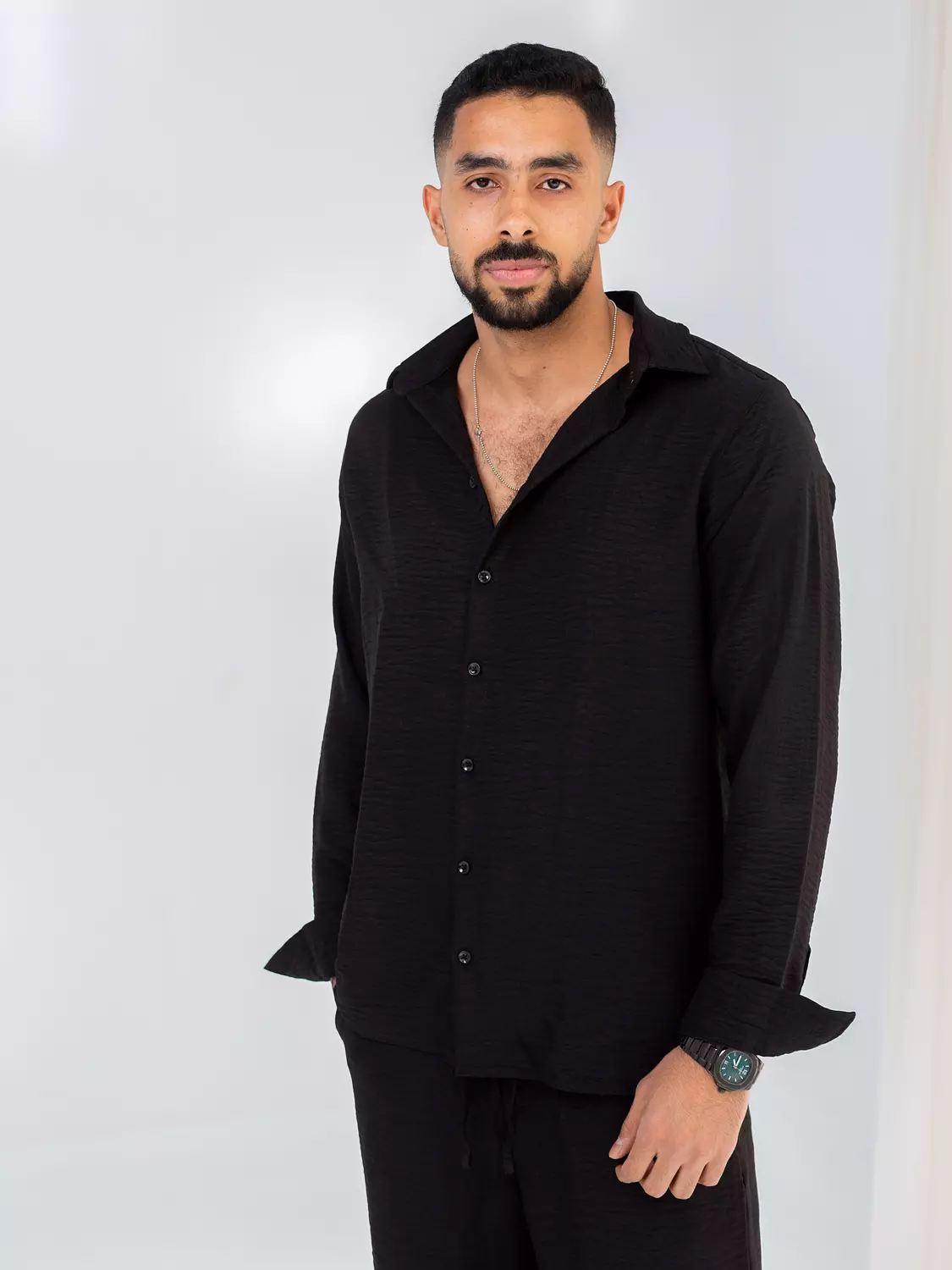 Linen Shirt | Black 3