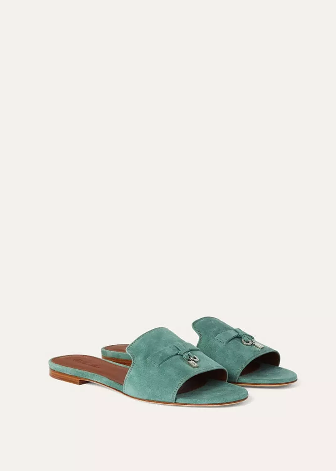 Sandal Suede Goatskin Sap Green | Loro Piana 1