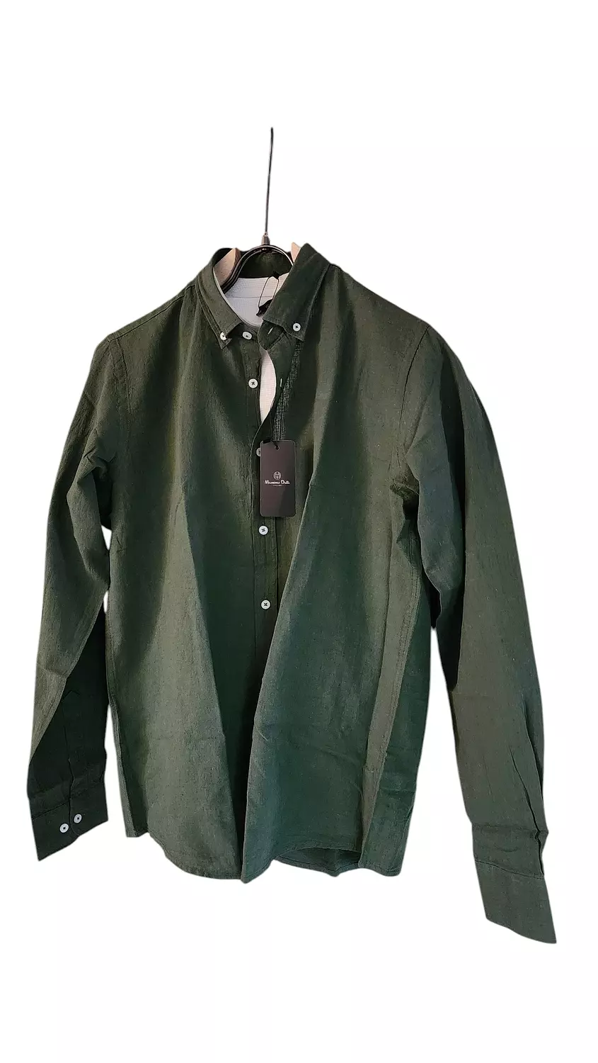 Massimo Dutti linen olive hover image