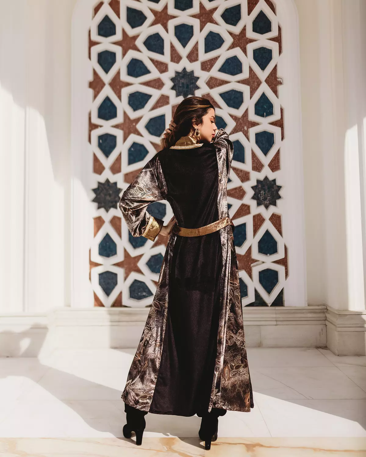 Brown Velvet Kaftan 2
