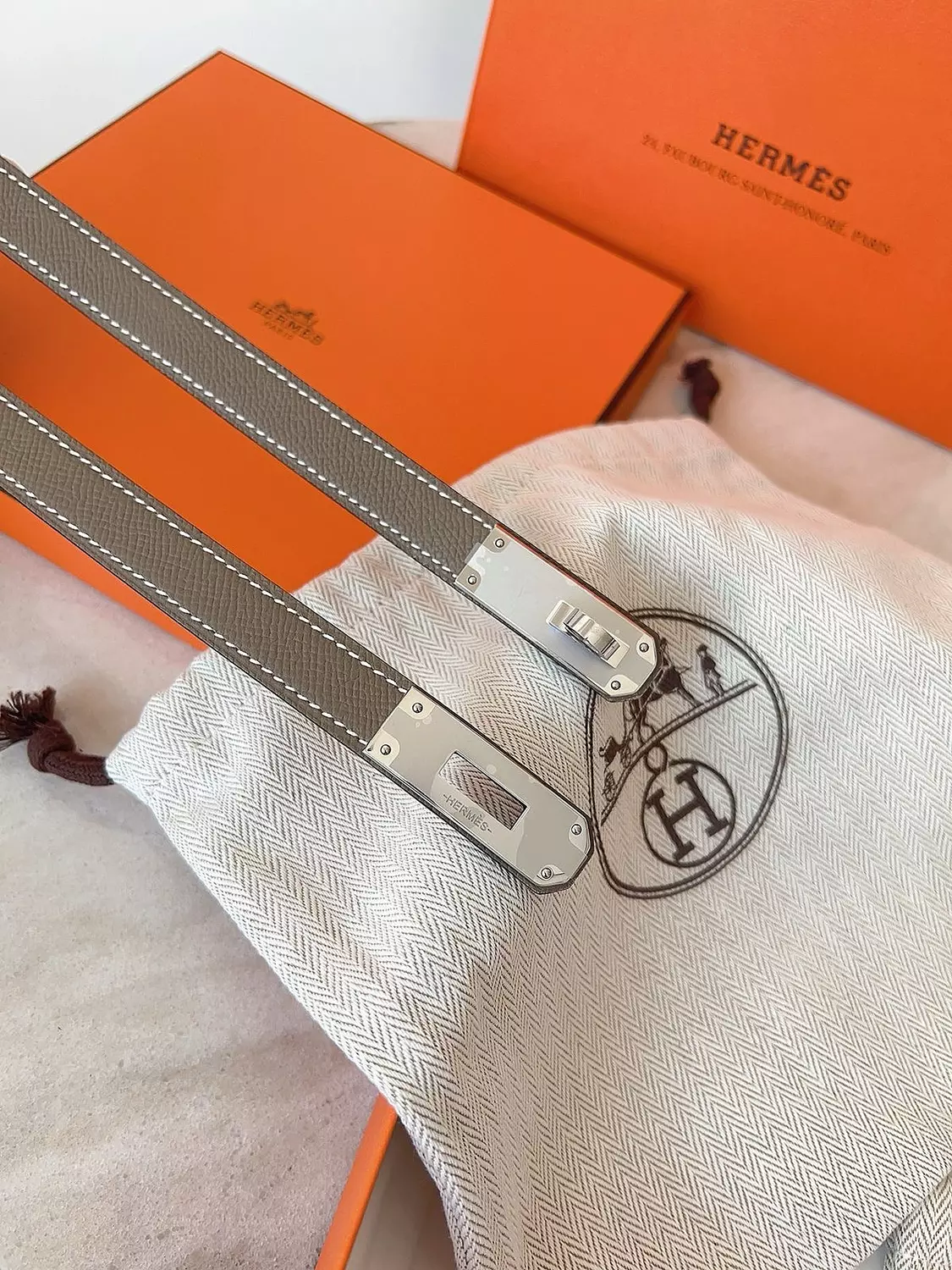 Hermes Belt Grey hover image