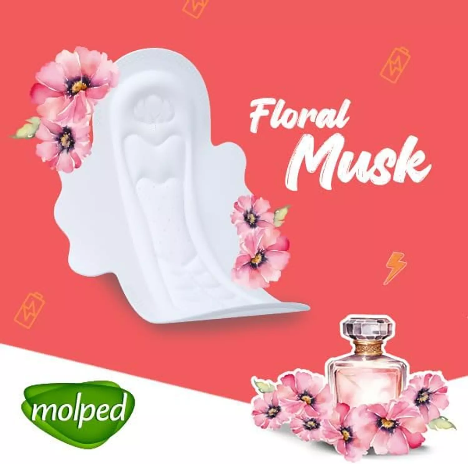 MOLPED MAXI COMPRESSED ROSE MUSK LONG 18 PADS 4