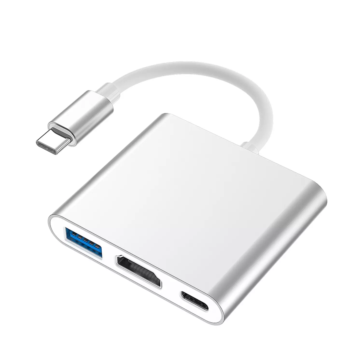 Zero 3-in-1 Type-C to HDMI Adapter with USB 3.0 – 4K UHD image