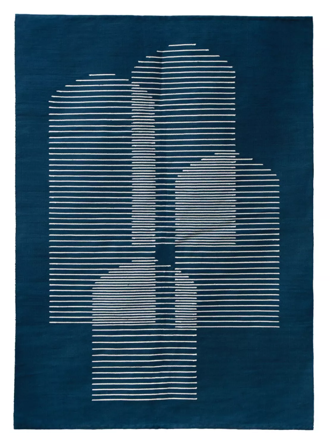 Navy Lotus Kilim Rug  image