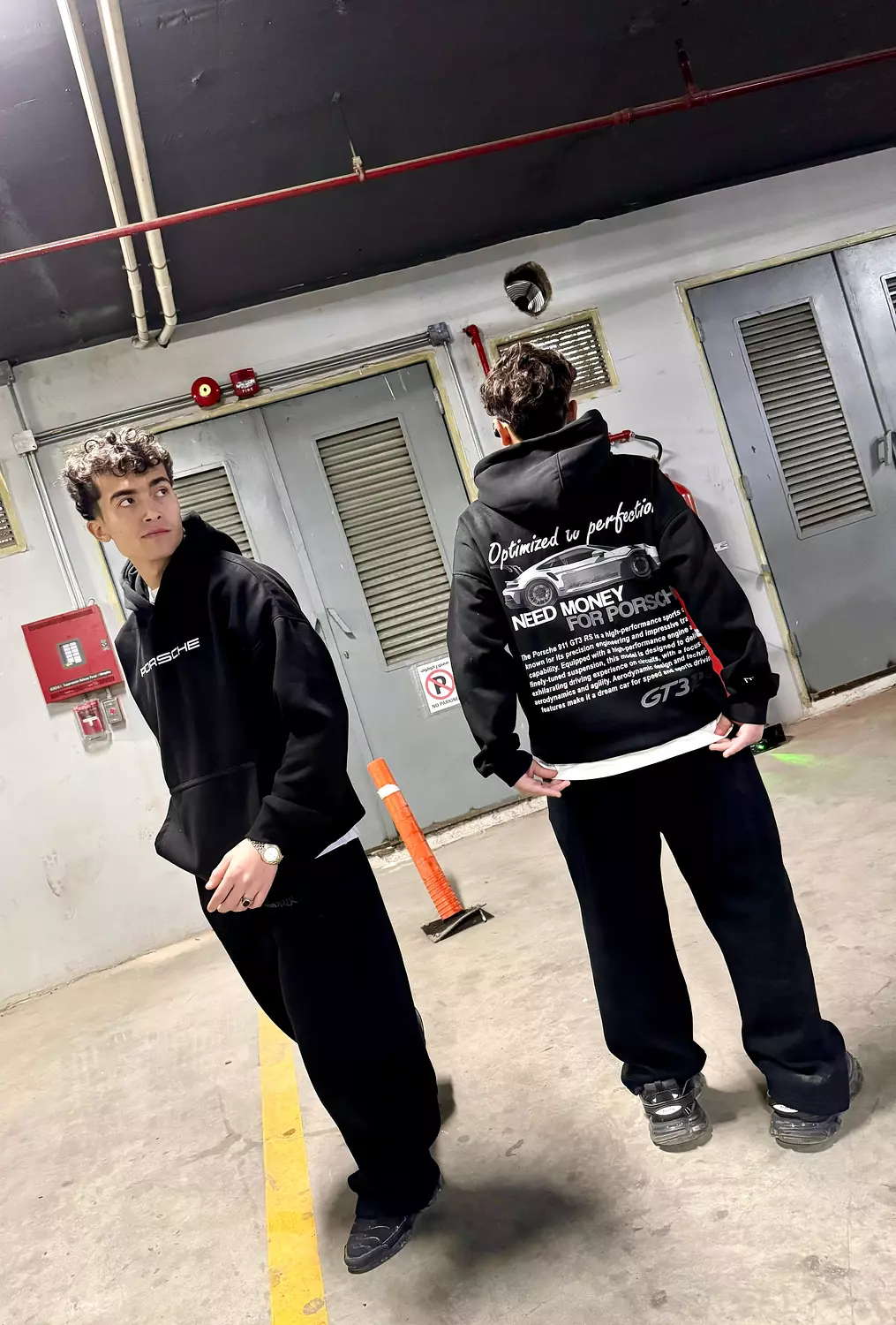 Porsche Black Hoodie hover image