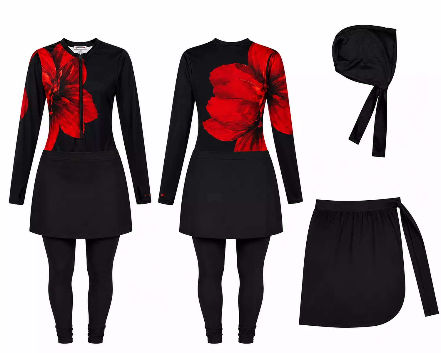 Noir Rouge burkini 13