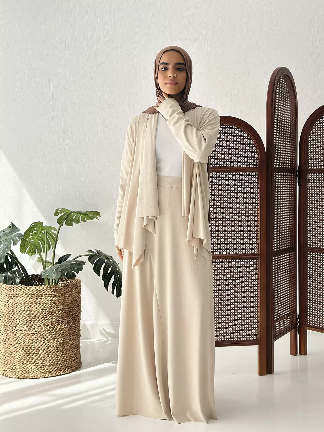 Elegance In Motion Skirt Set In Beige hover image