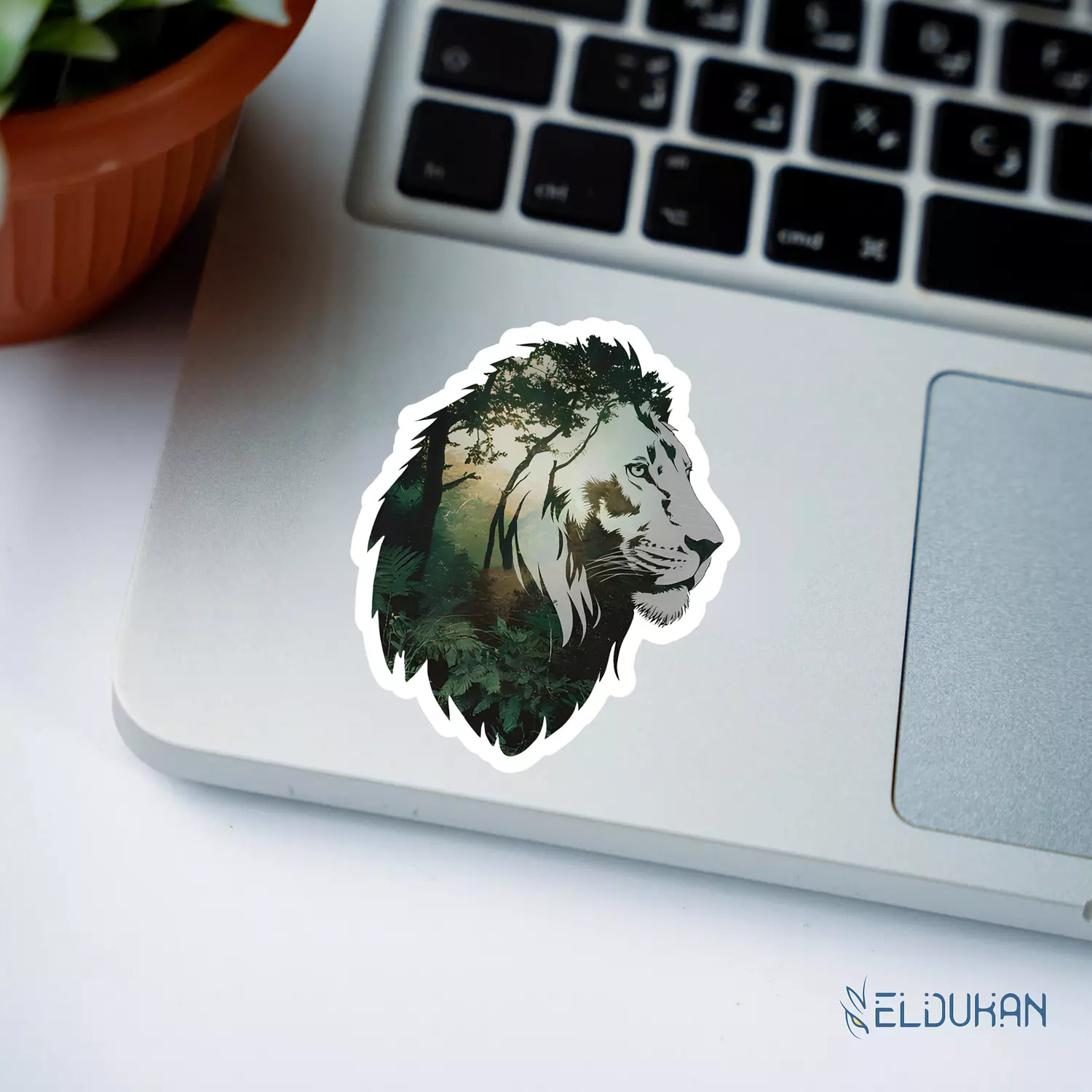 Jungle lion sticker image