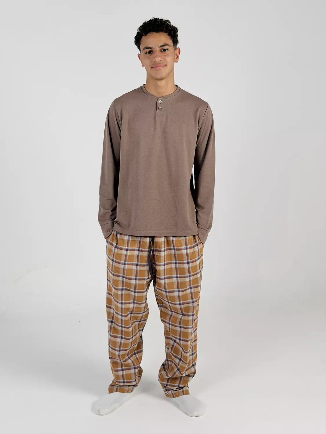 Butterscotch Check Pants 1