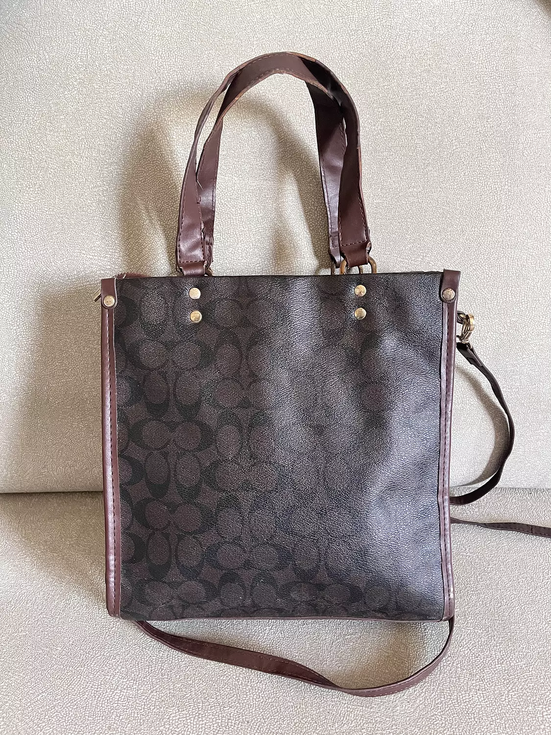 Authentic vintage coach tote bag 2