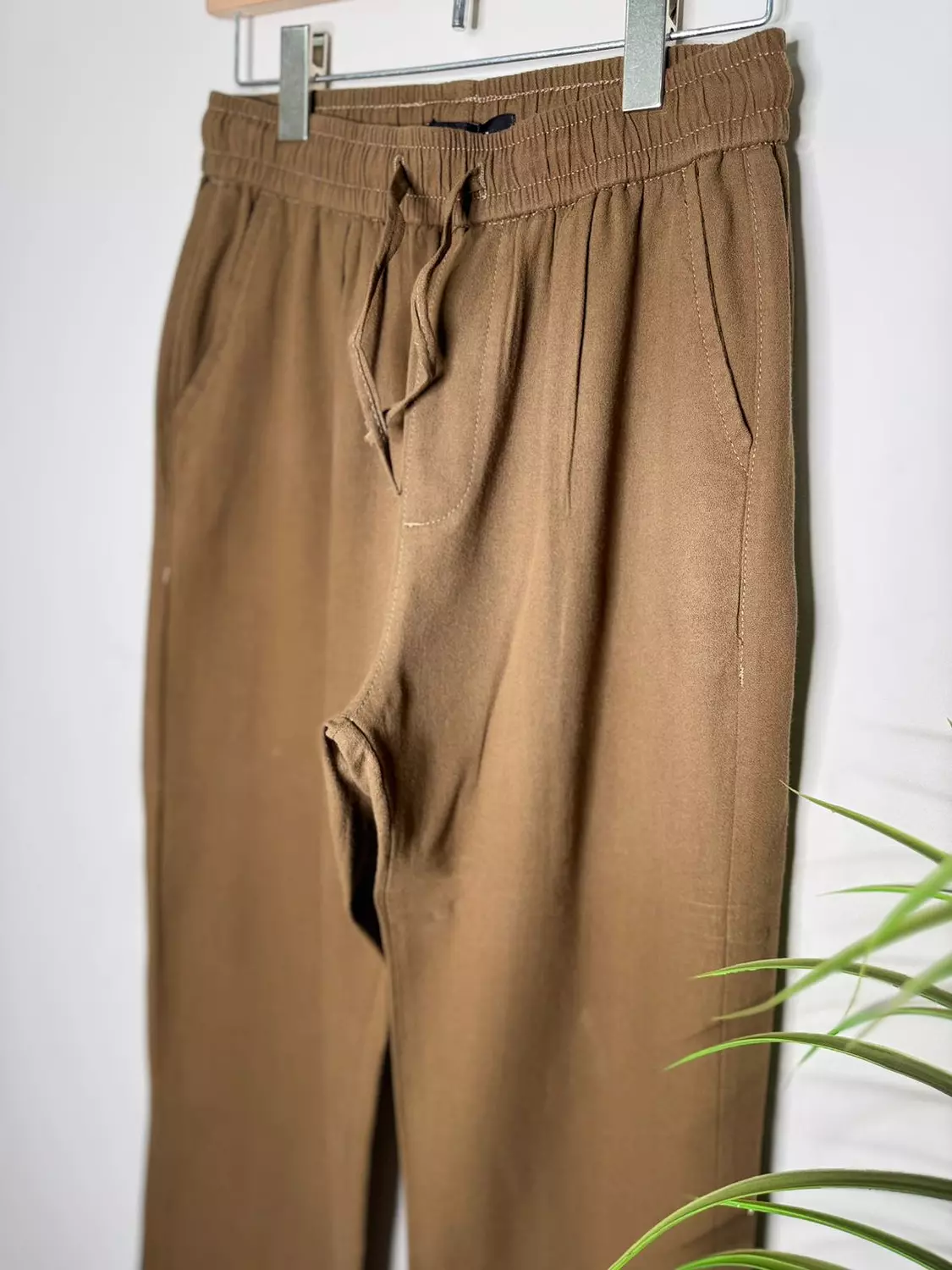 Brown Linen Pants image