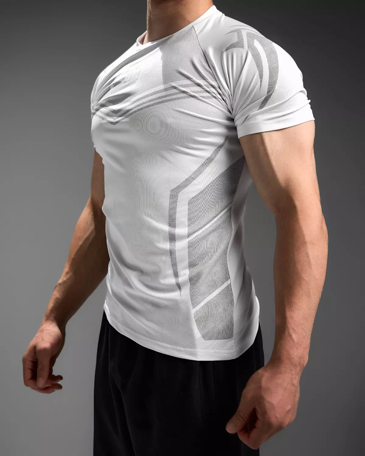 WARRIOR COMPRESSION TEES - white 3