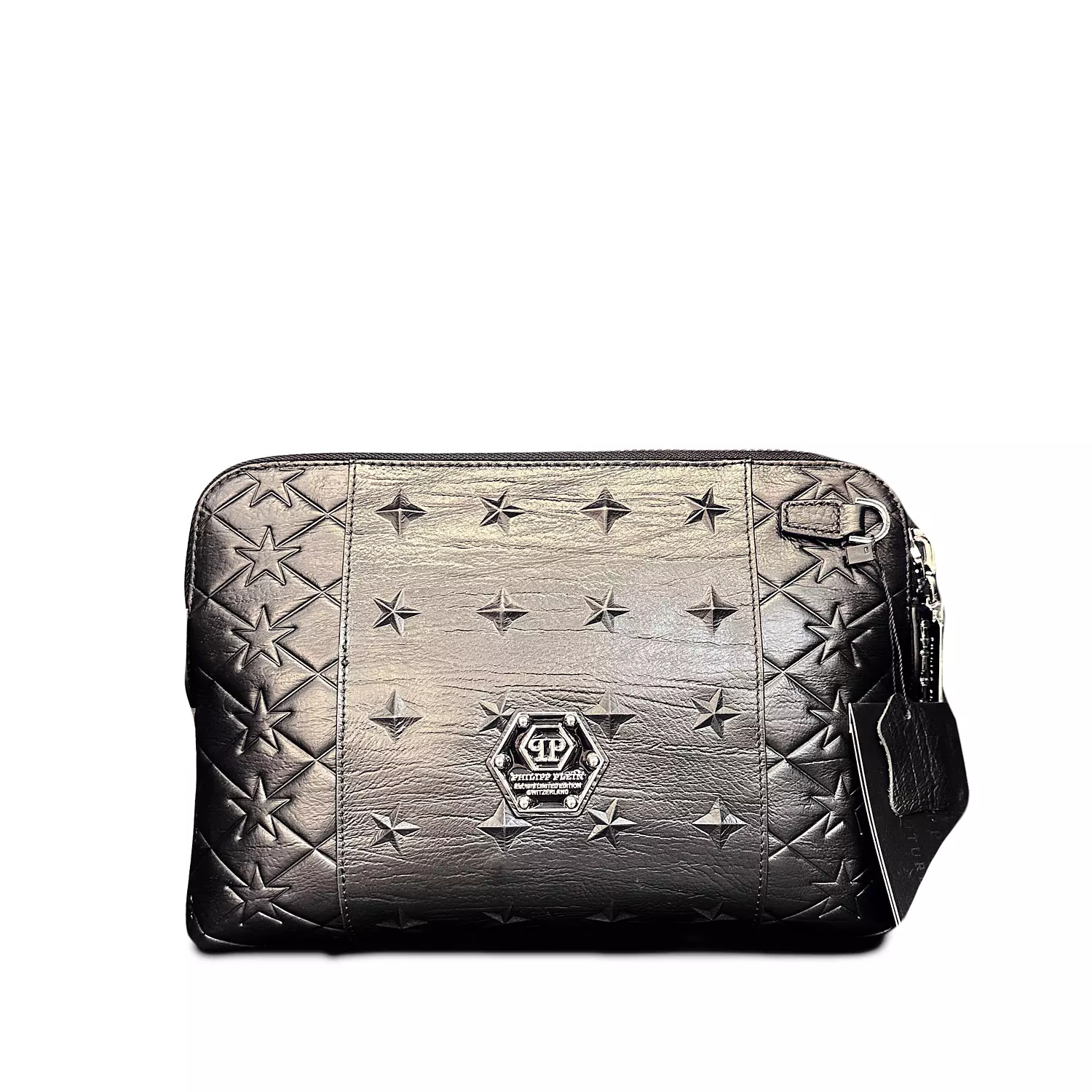 Philippine Plein Hexagonal Logo Minaudiere clutch bag hover image
