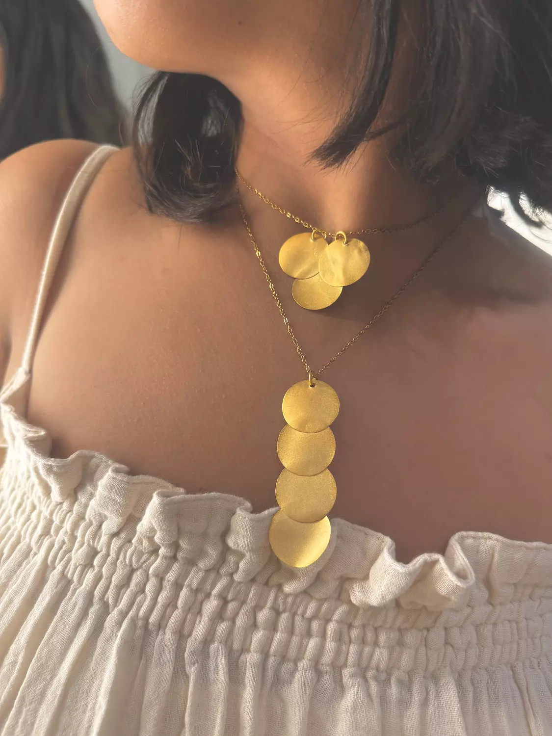 Set Of two circles Necklace 1