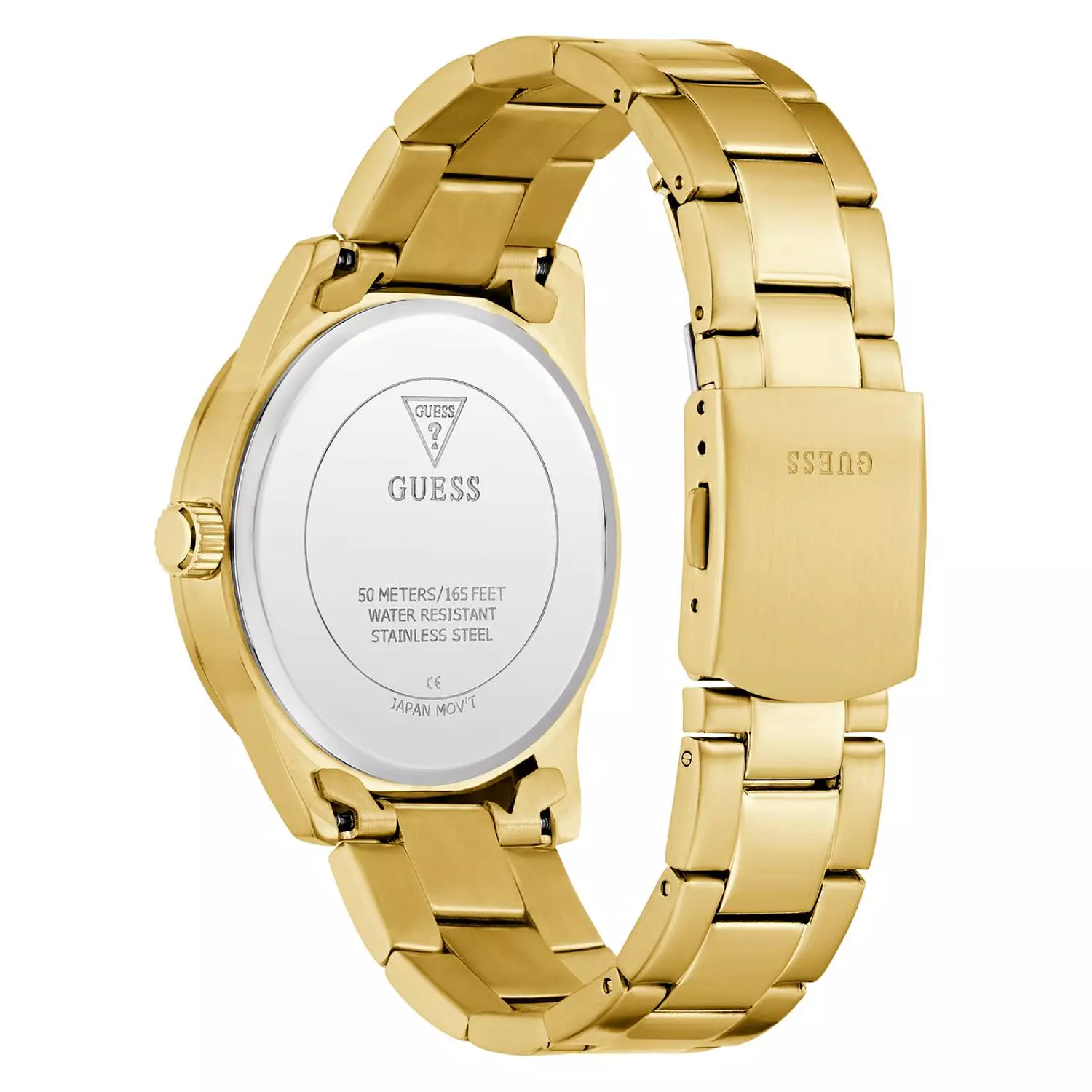 GUESS Mens Gold Tone Analog Watch Gold Tone Stainless Steel Bracelet GW0965G2 3