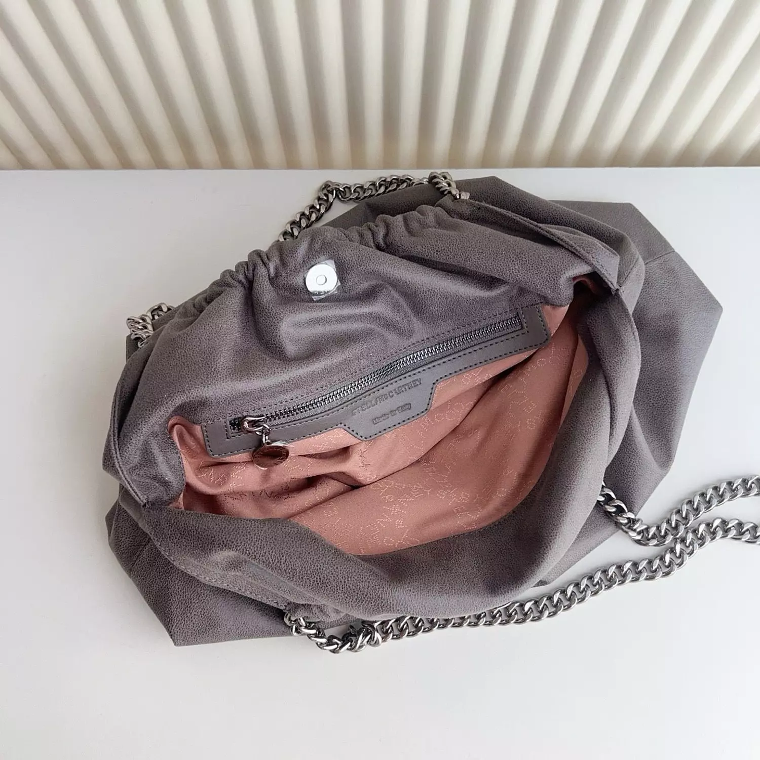 STELLA MCCARTNEY  Falabella Chain Shoulder Bag - grey 3