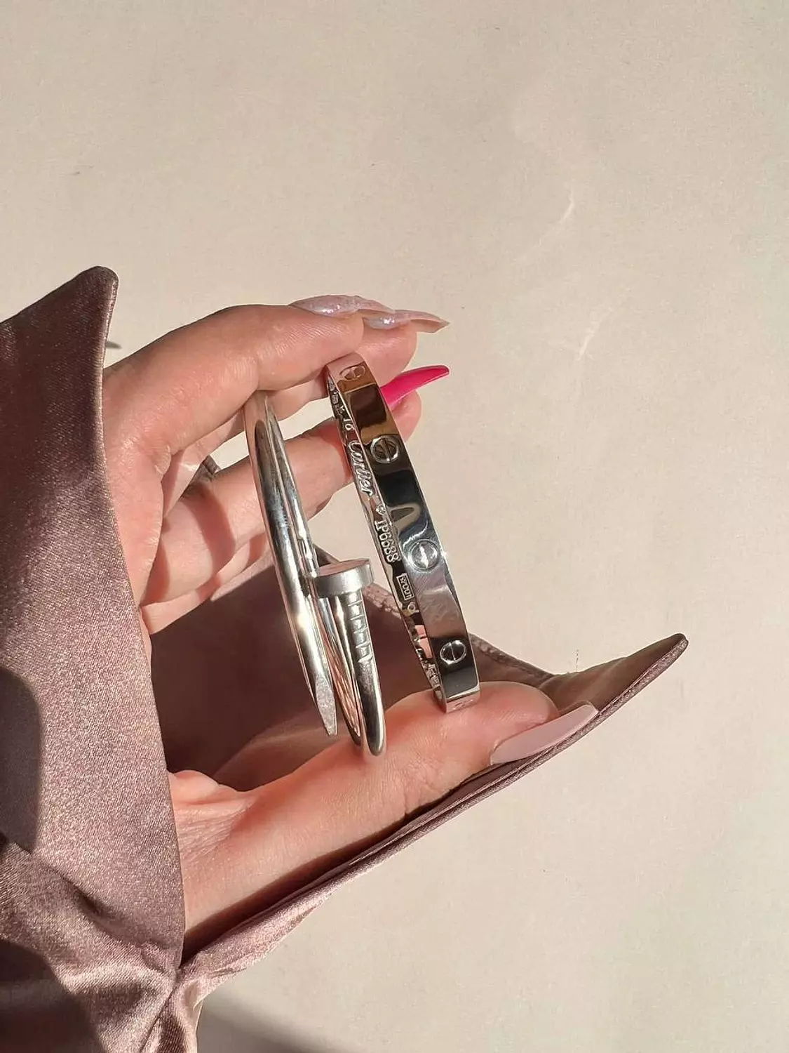 Silver bangles  image