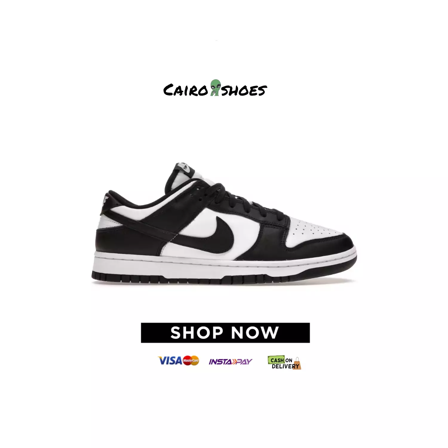 Nike Dunk Low Retro - White Black Panda