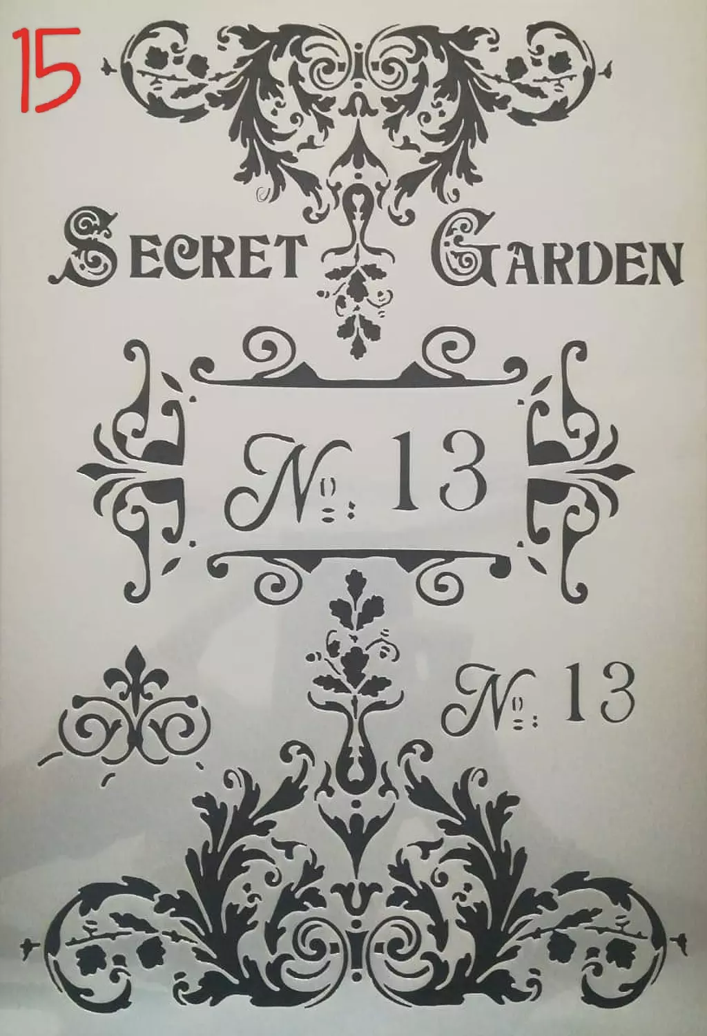 استنسل مفرغ (اشكال مختلفة) Stencils(Different forms) A4 18