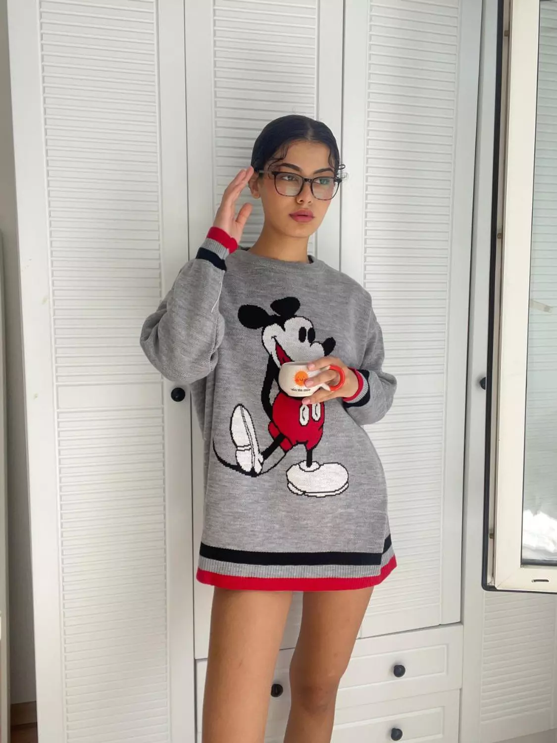 Light Grey Mickey Pullover  hover image