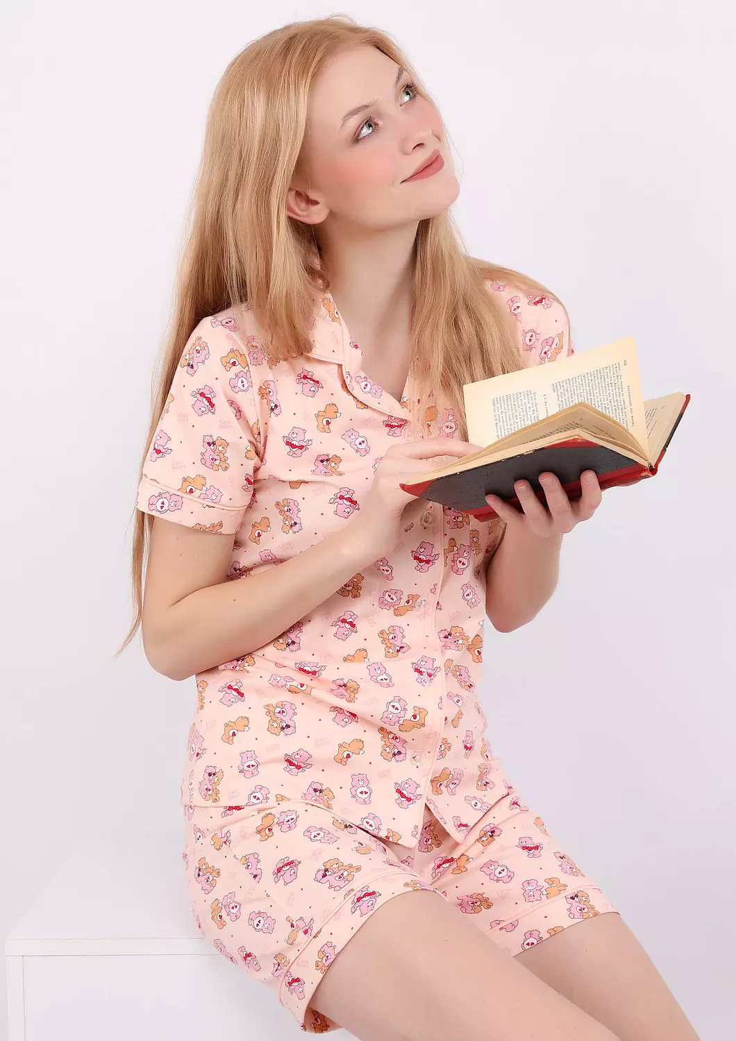 Teddy Bear Buttoned Short Pajama Set  3