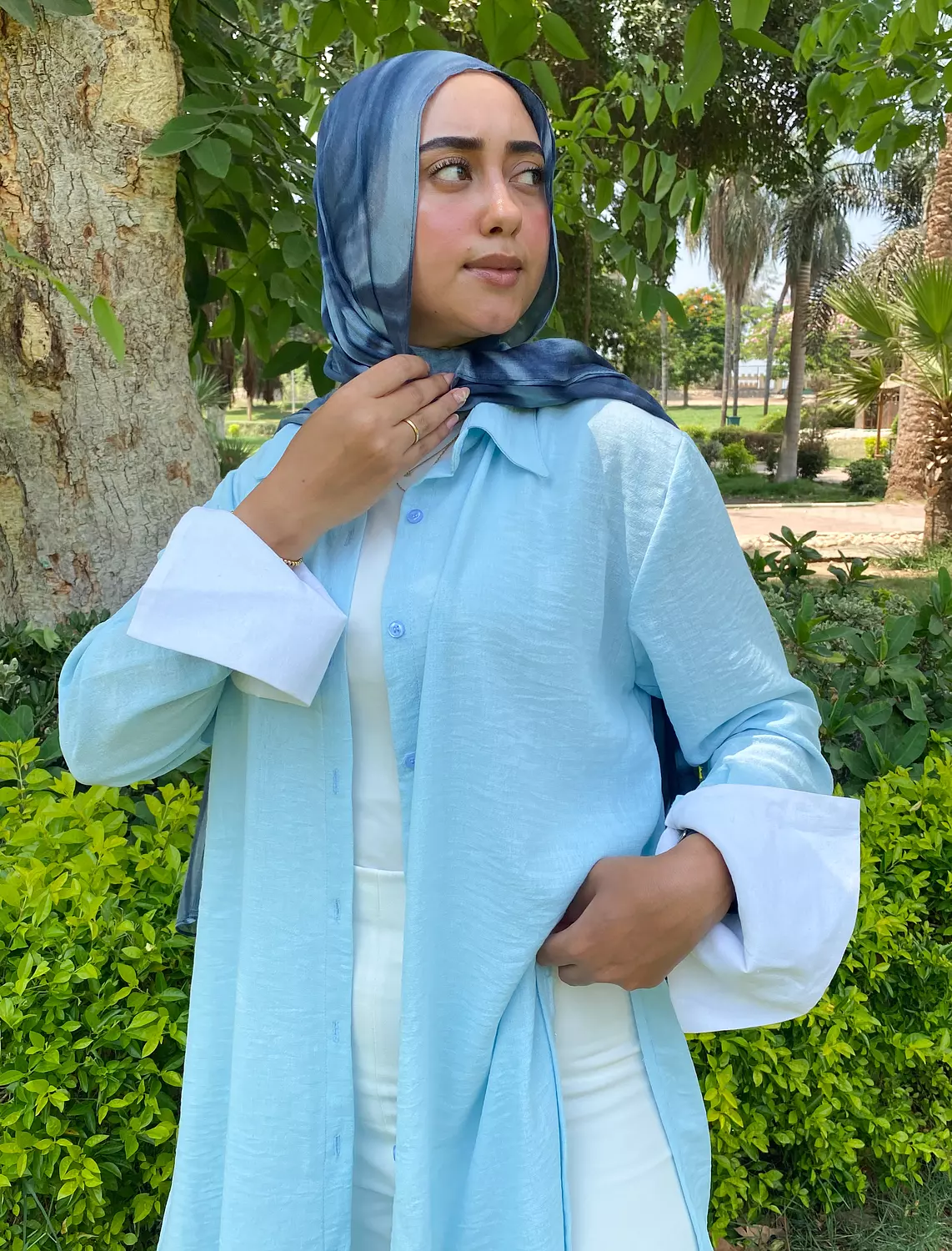 Flowy Shirt Baby Blue  6