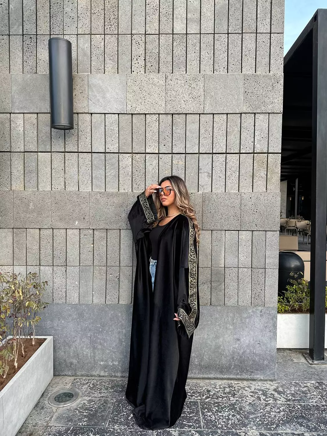 Velvet Black Kaftan 1