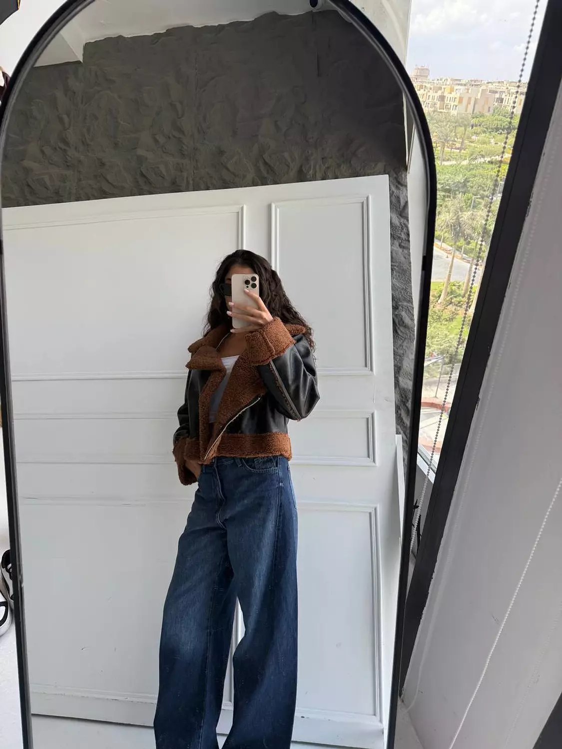 Wide Collar Faux Fur Jacket 13