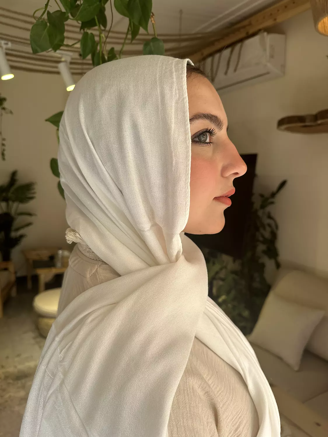 Crinkle Modal In Off White 2