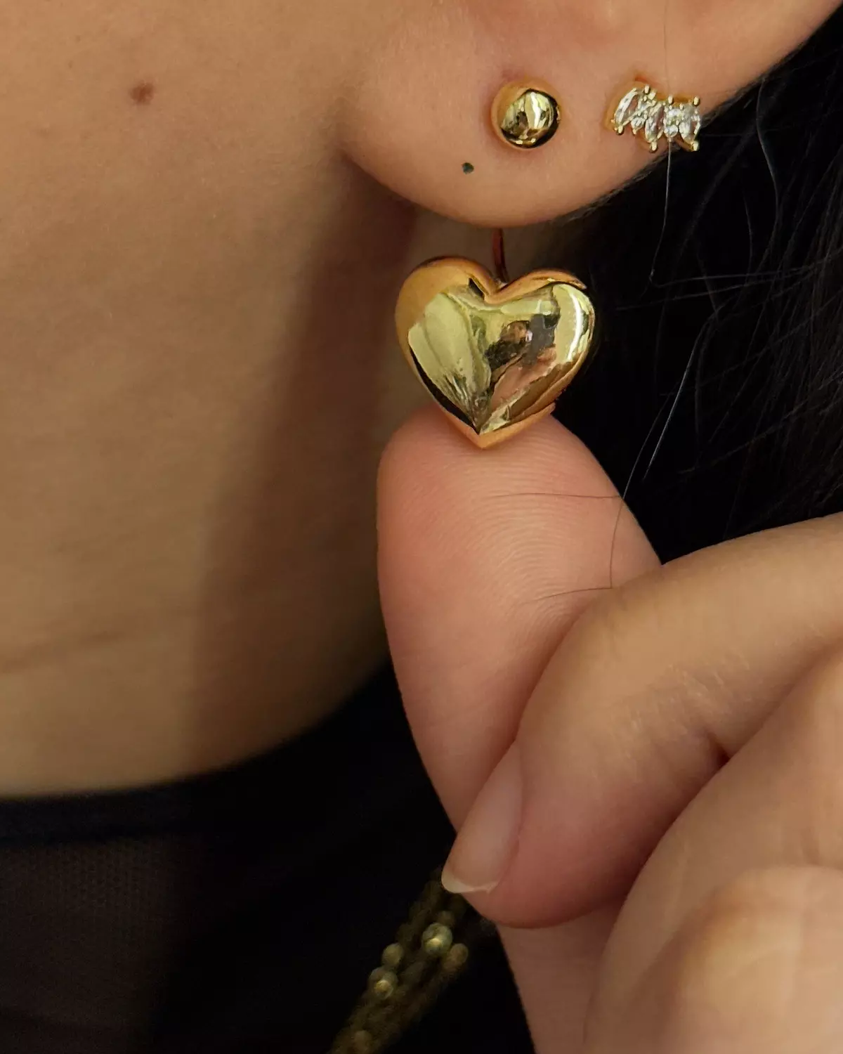 Dangling Heart Earrings  1