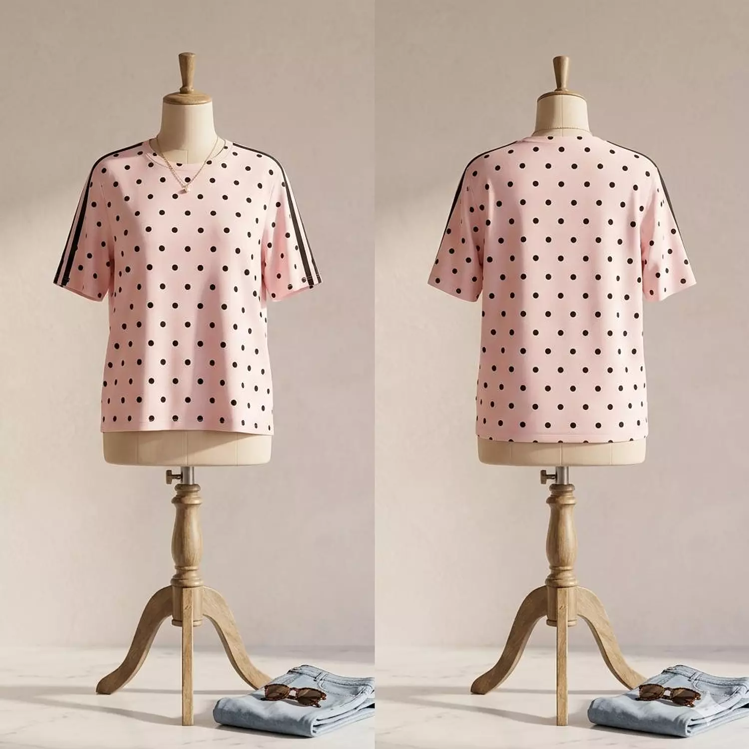 Cotton Polka Dot T-Shirt 2