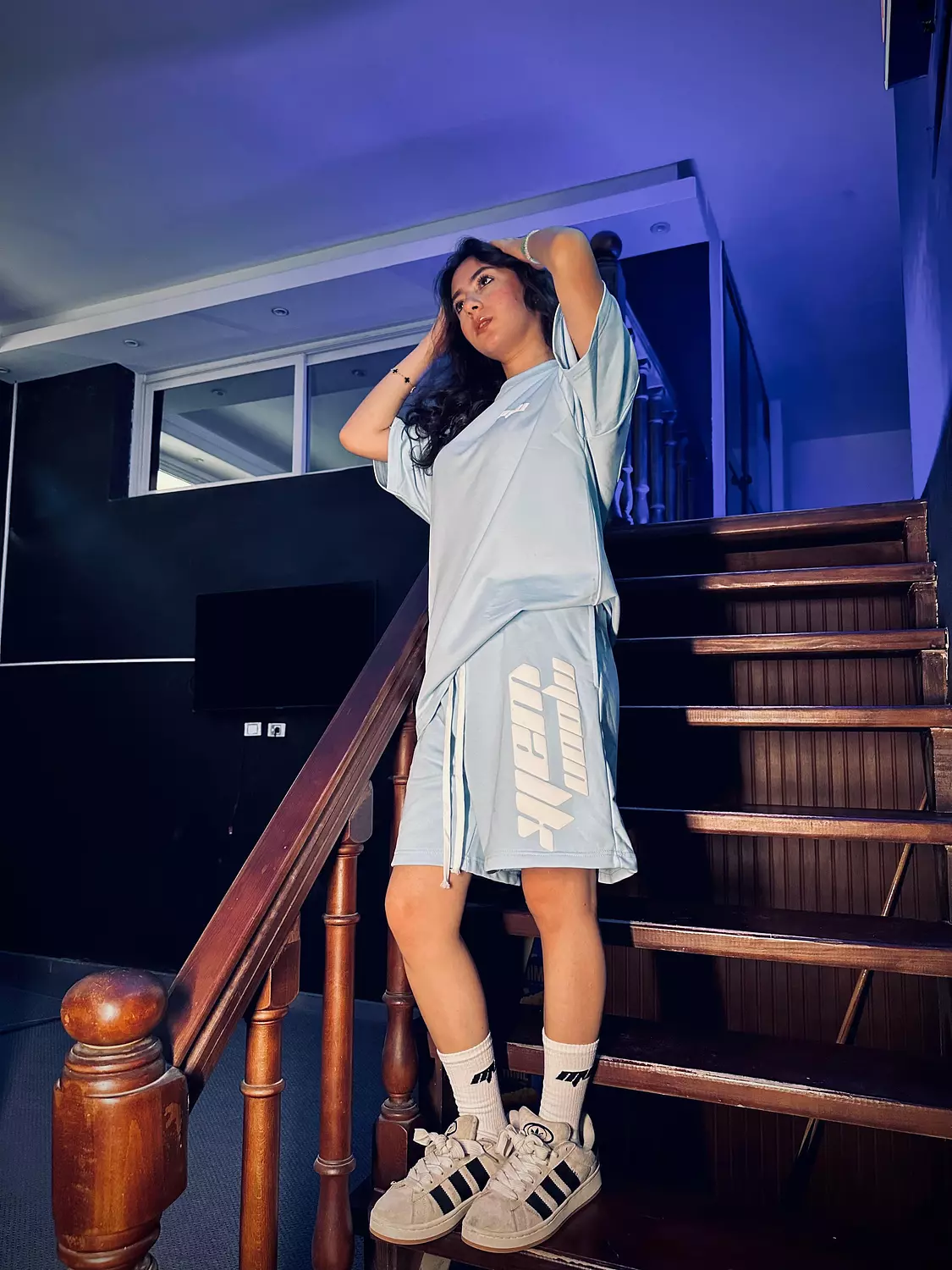 FOAM BABY BLUE T-SHIRT hover image