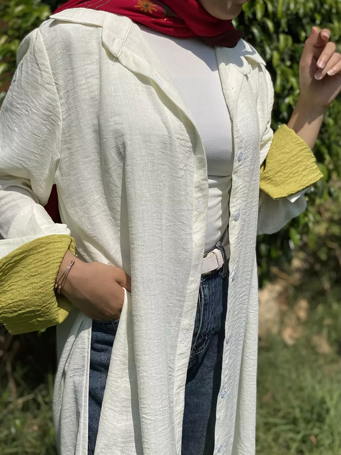 Flowy Shirt Off White  1