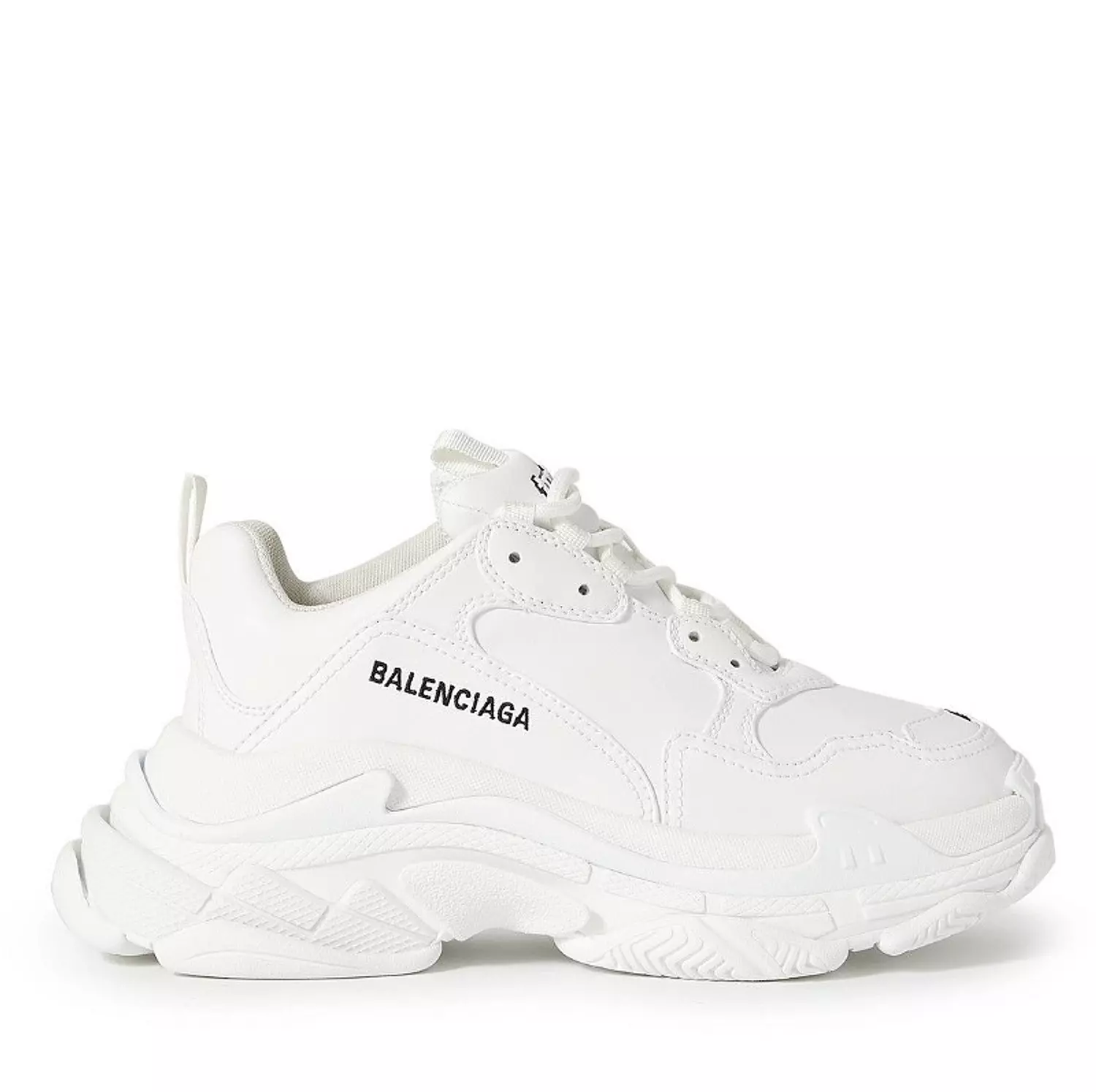 Balenciaga Triple S Synthetic Leather Triple White image