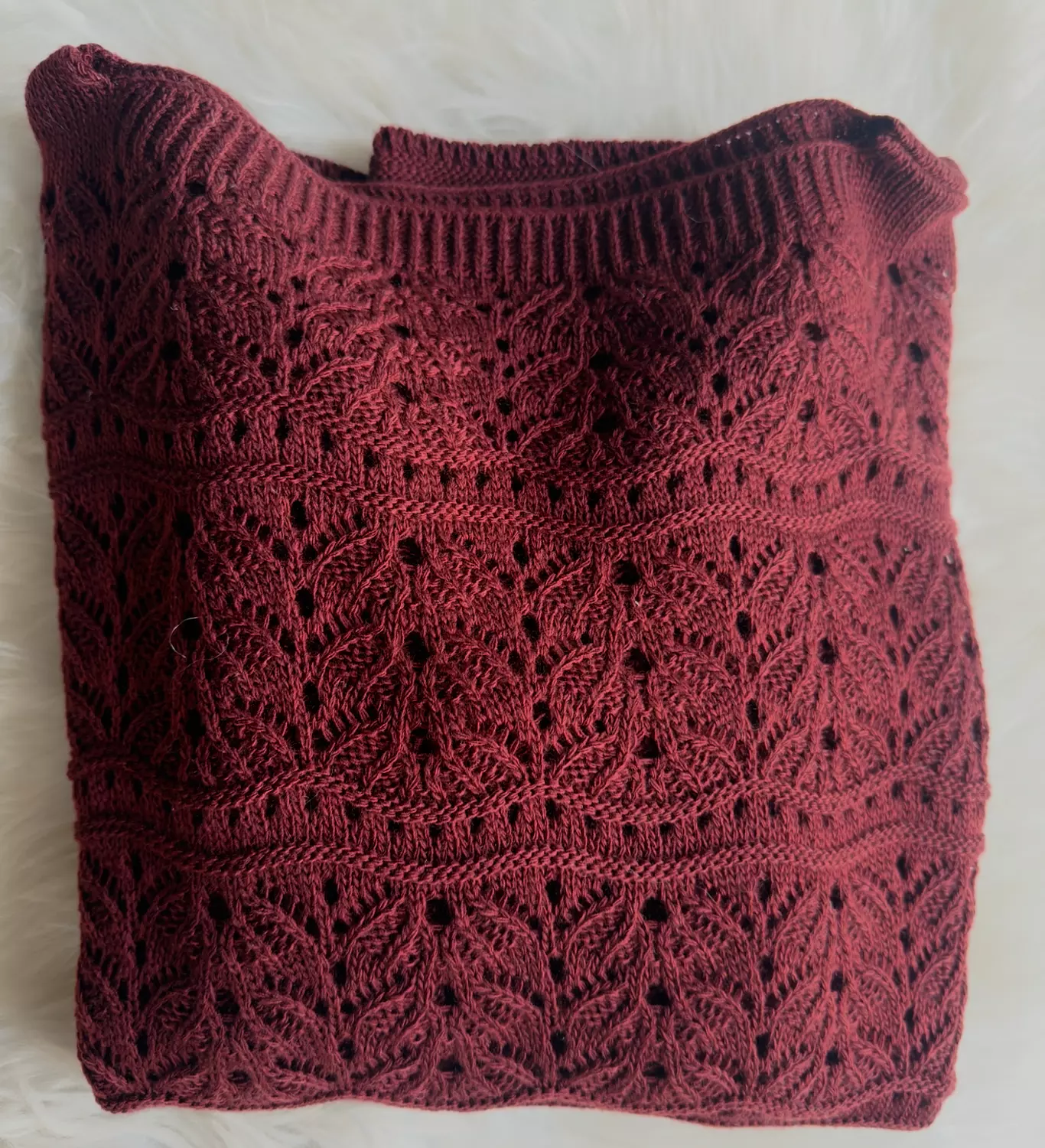 Open knit sweater  2