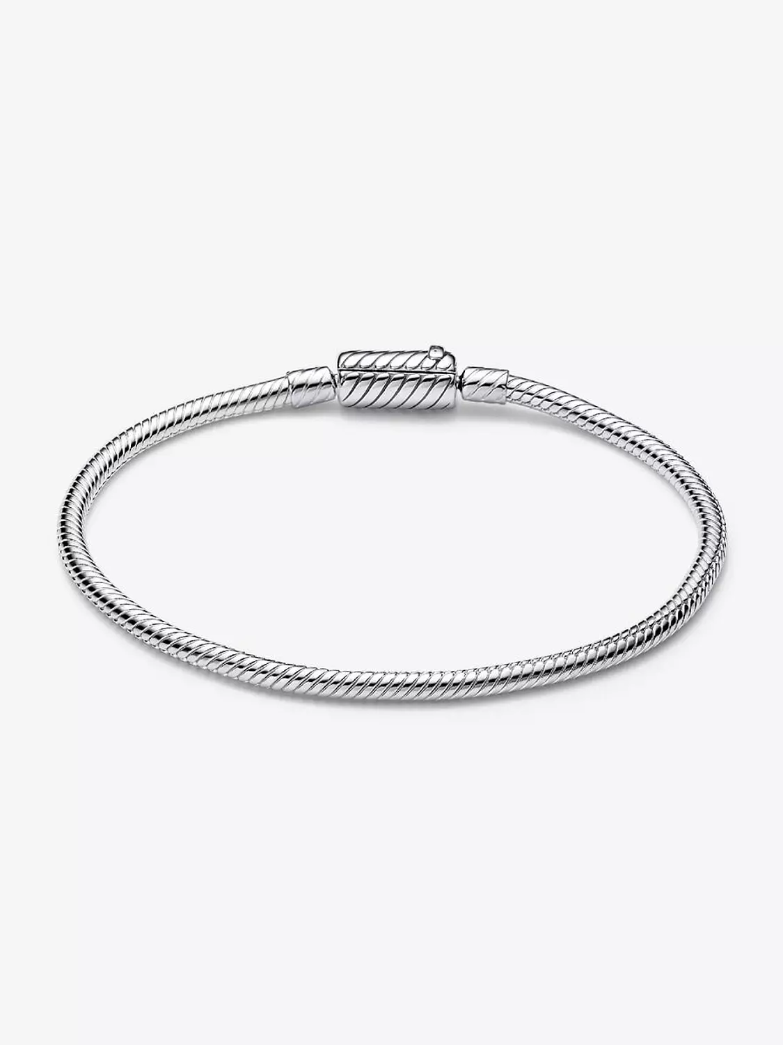 Easy-Close Magnetic Clasp Snake Chain Bracelet Sterling silver image