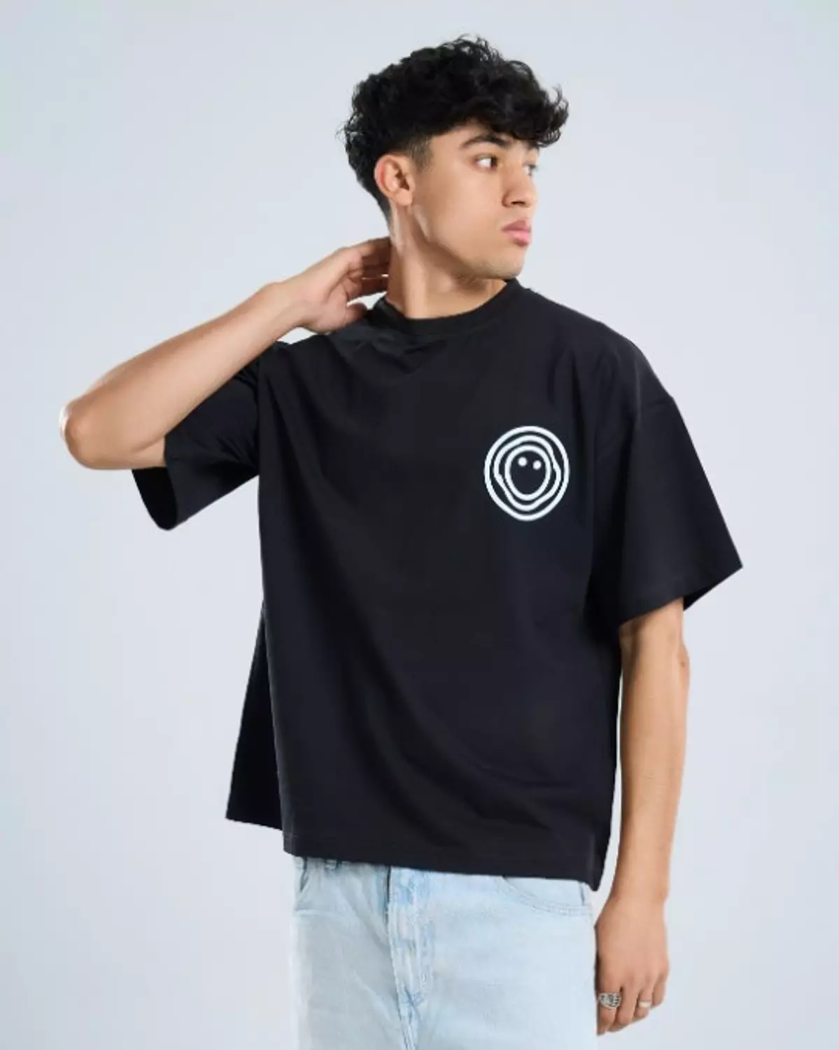 Oversized black tee 3 image