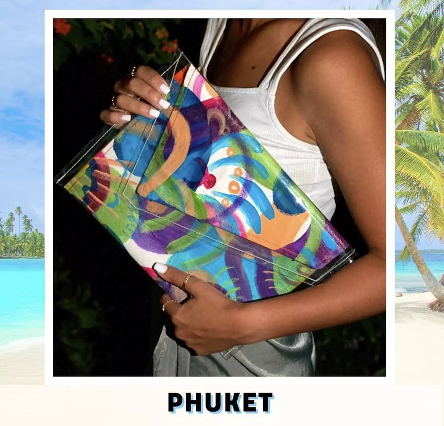 Phuket City Canvas Hand-Painted Piece in Plastic Envelope (by Order) 5