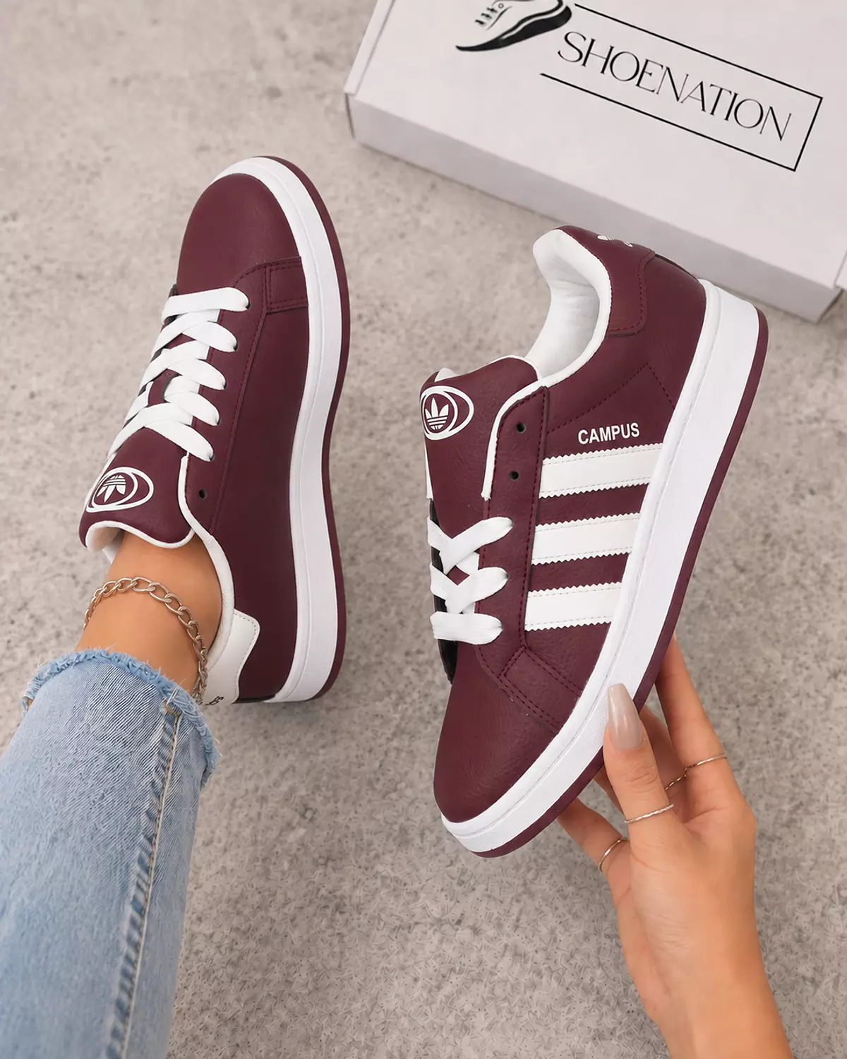 Adidas Campus Women’s Sneakers -Maroon image