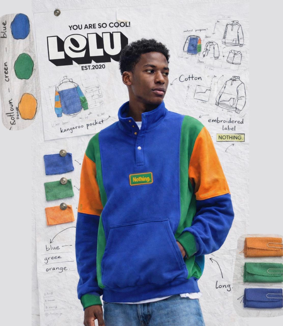 <h4 style="text-align: center"><strong>QUARTER BUTTON SWEATER "Nothing"</strong></h4><p style="text-align: start"><br></p><p style="text-align: start"><br></p>