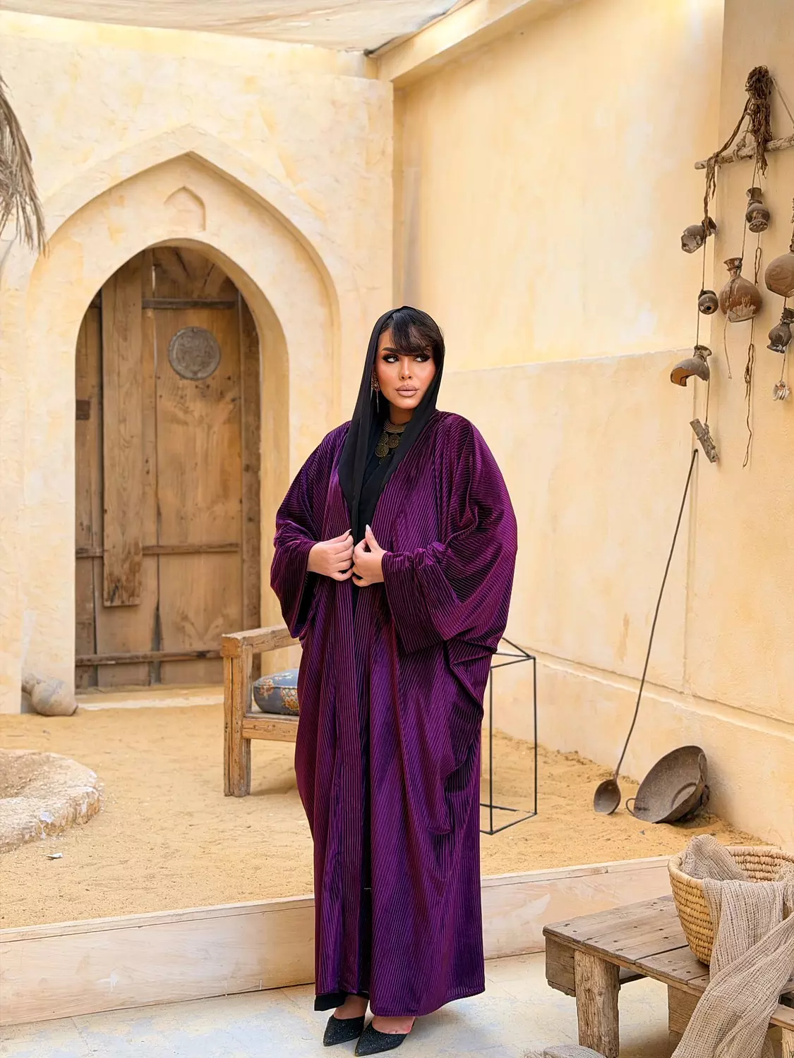 Al Aseel Kuftan In Royal Purple  3