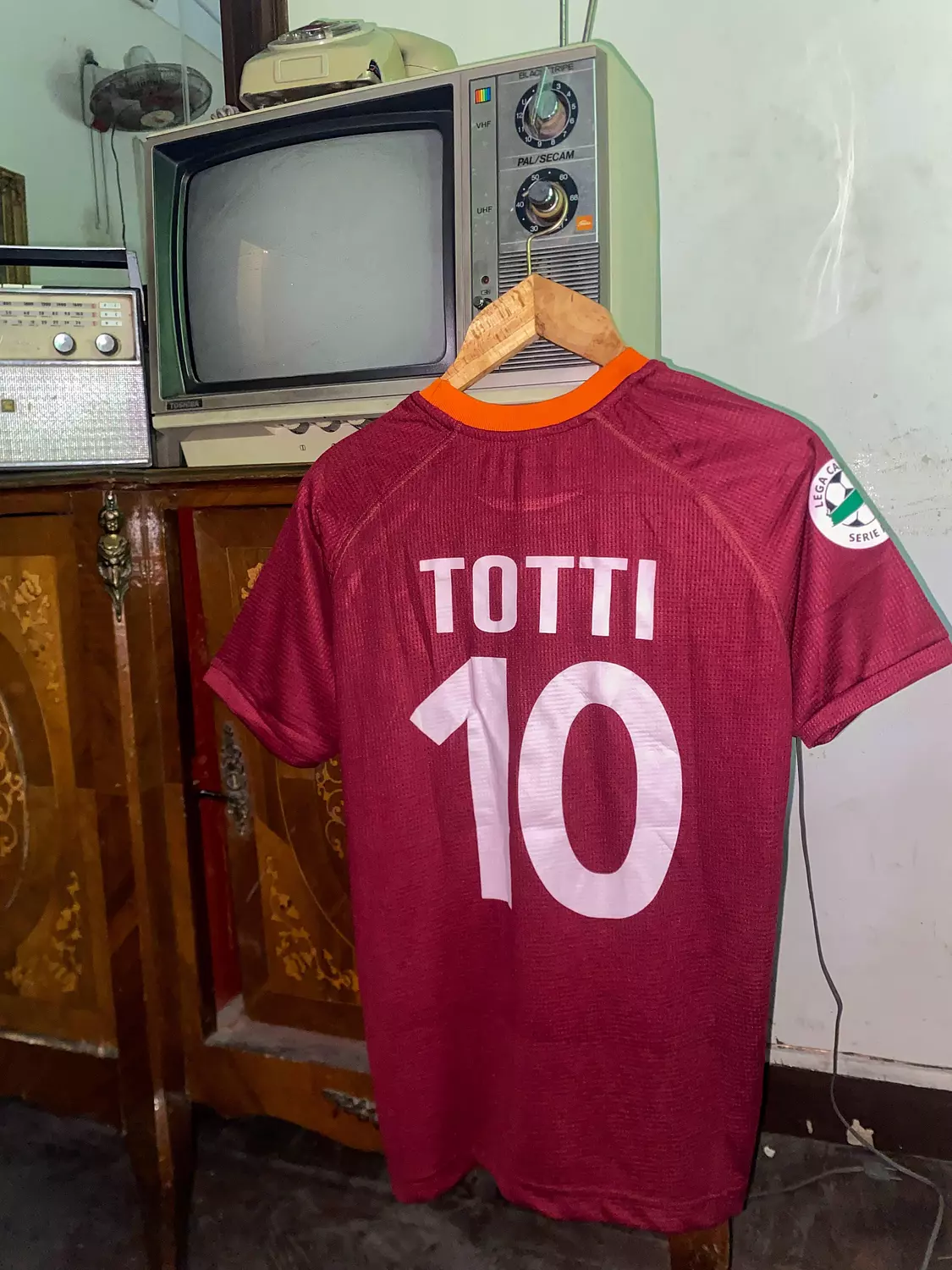 As Roma 2000-01 Home Jersey hover image