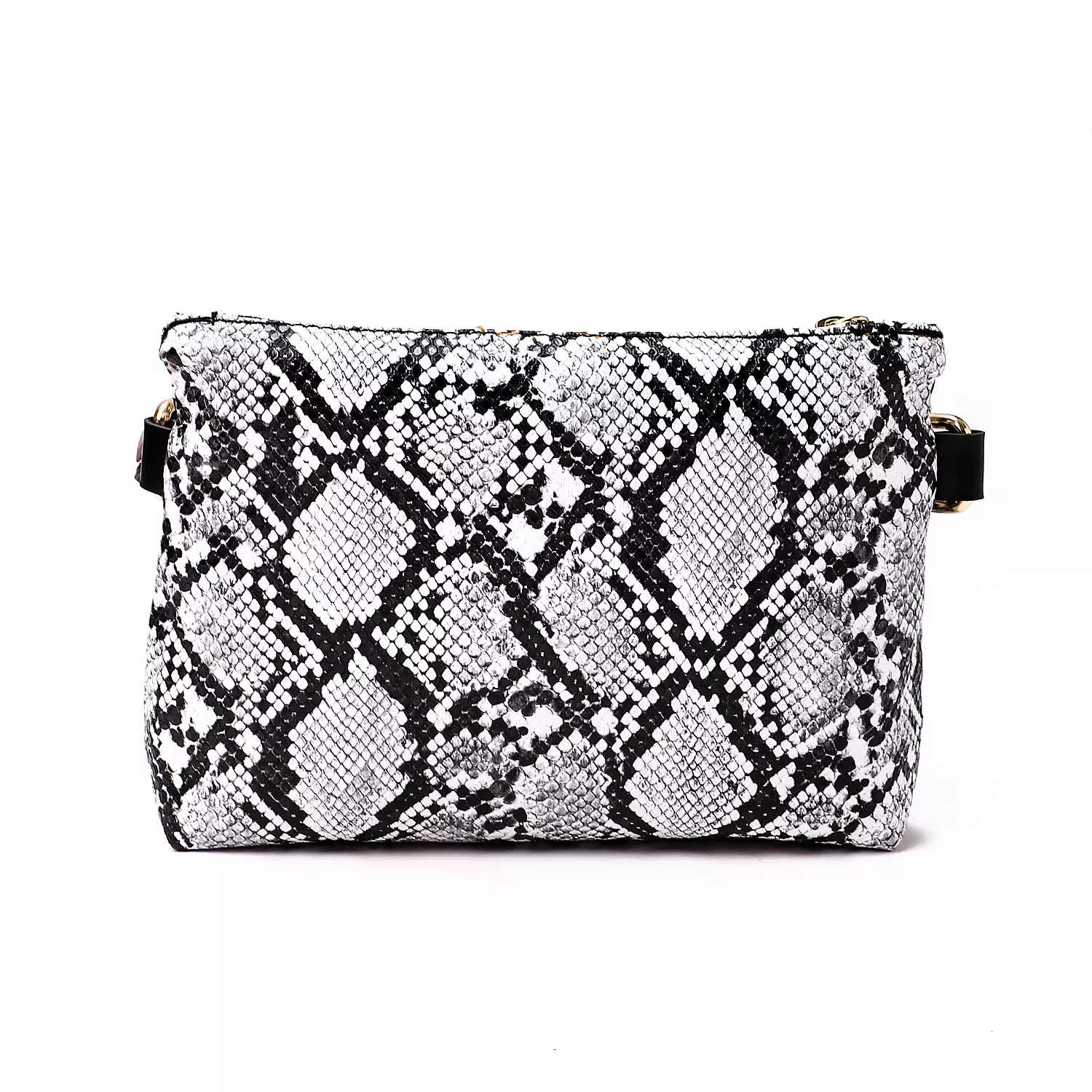 ST Leather Waist And Cross Bag-White Snake 2