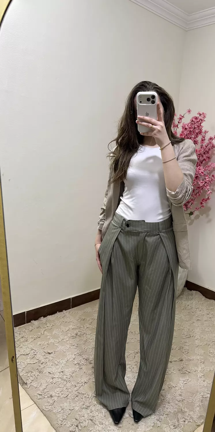 The striped pants  3