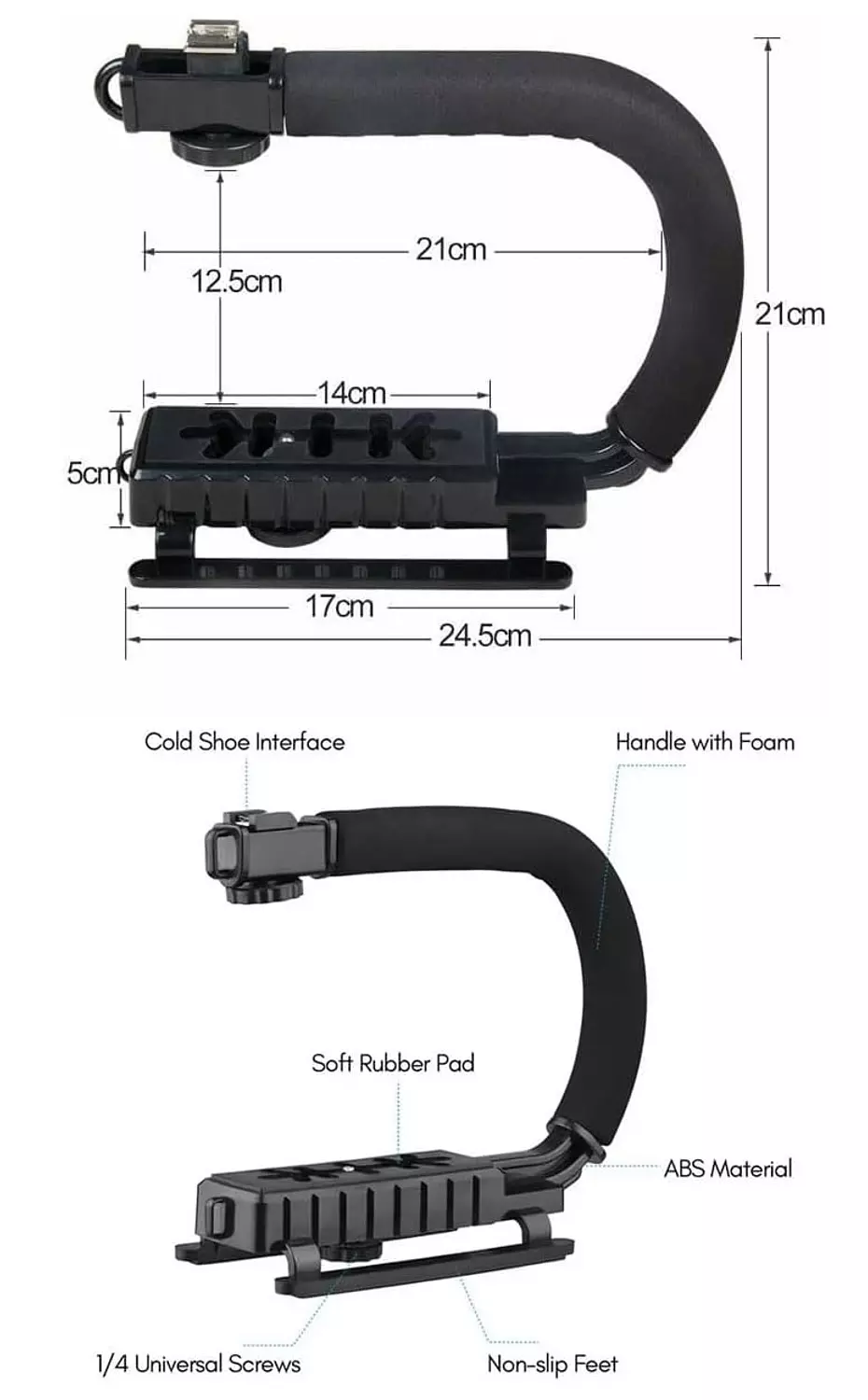 Video Maker with Microphone, LED Light, Mobile Phone Holder, and Remote Control - Plokama PK-777 2