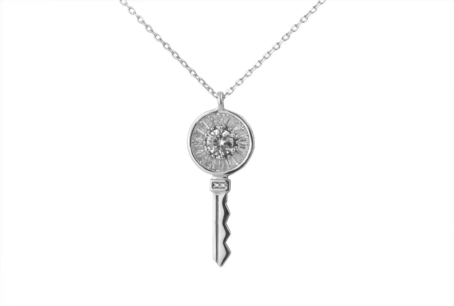 italian key necklace image